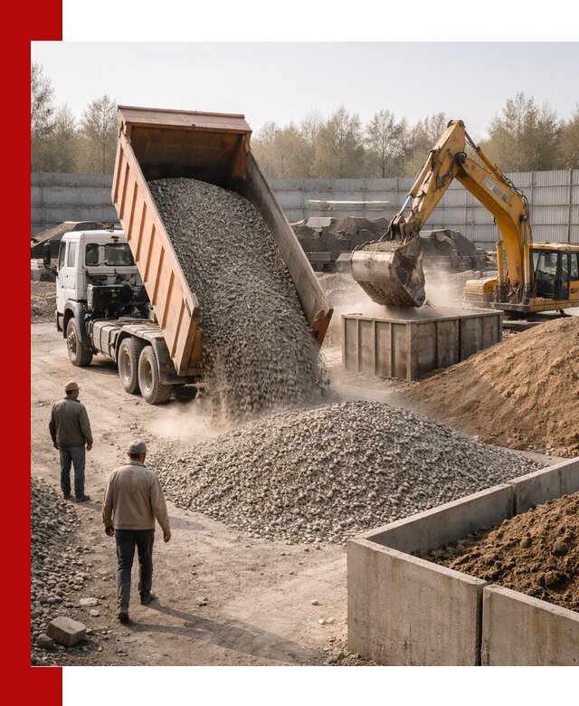 Доставка нерудных материалов с погрузкой и разгрузкой в Сорочинске