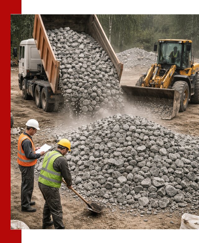 Гранитный щебень фракция 70-150 доставка в Сорочинске