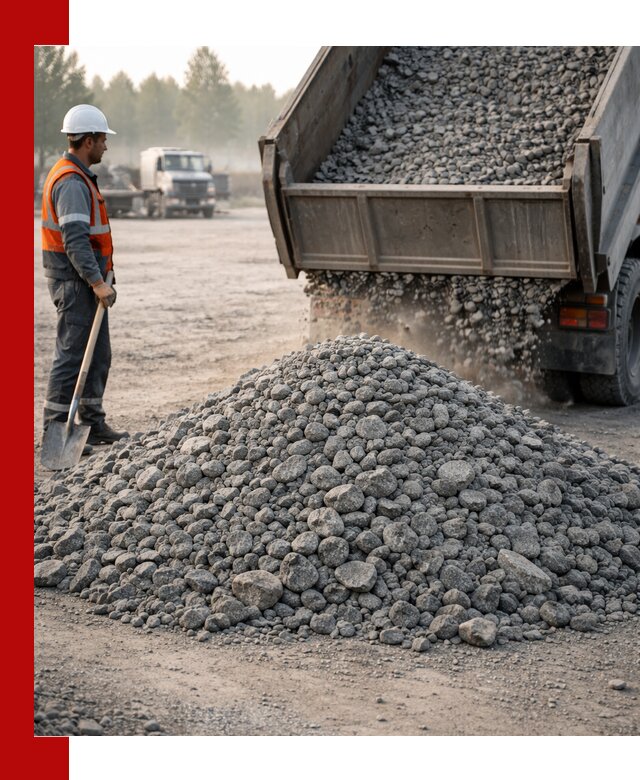 Гранитный щебень фракции 100–201 для строительства в Сорочинске