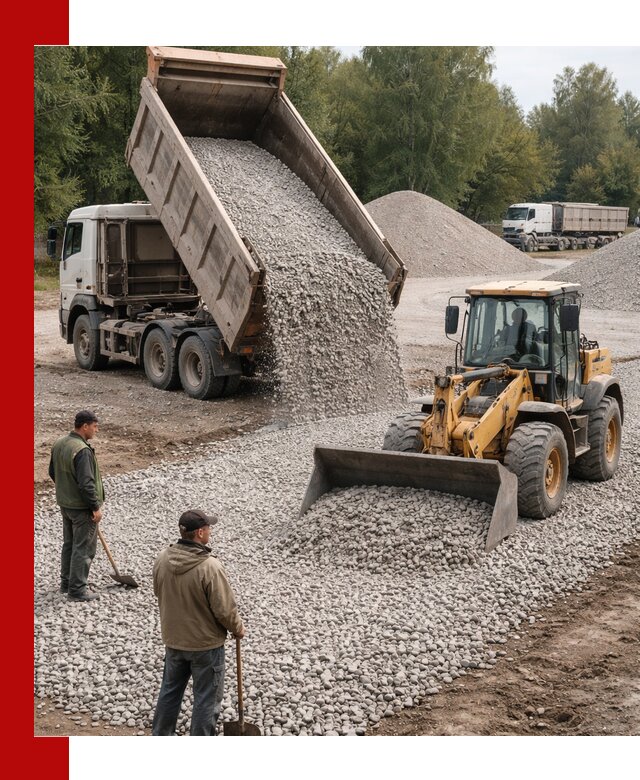 Купить гравийный щебень фракция 20-40 в Сорочинске с доставкой