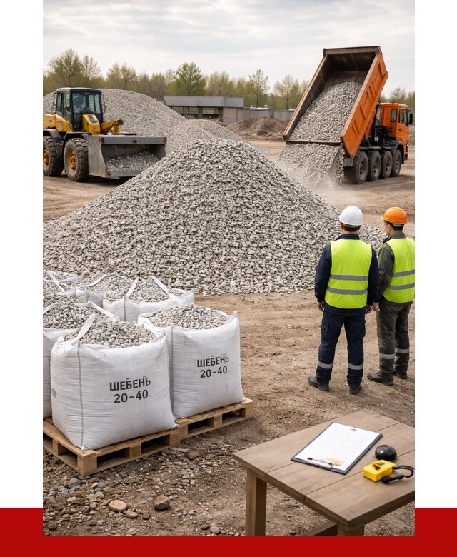 Известняковый щебень 20-40 в Сорочинске от 2169 р. ПРОНЕРУДСрч