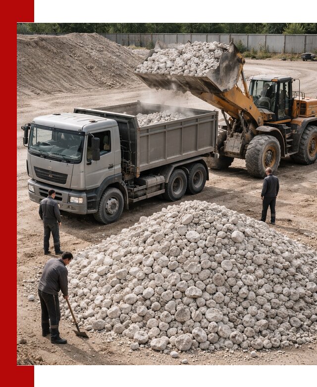 Известняковый щебень фракция 70–150 с доставкой в Сорочинске