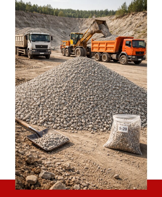 Доломитовый щебень фр. 5-20 в Сорочинске от 4338 р. | ПРОНЕРУДСрч