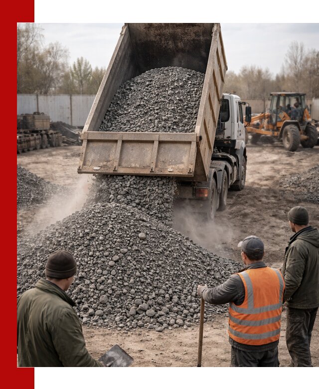 Доставка шлакового щебня в удобные сроки по выгодной цене в Сорочинске