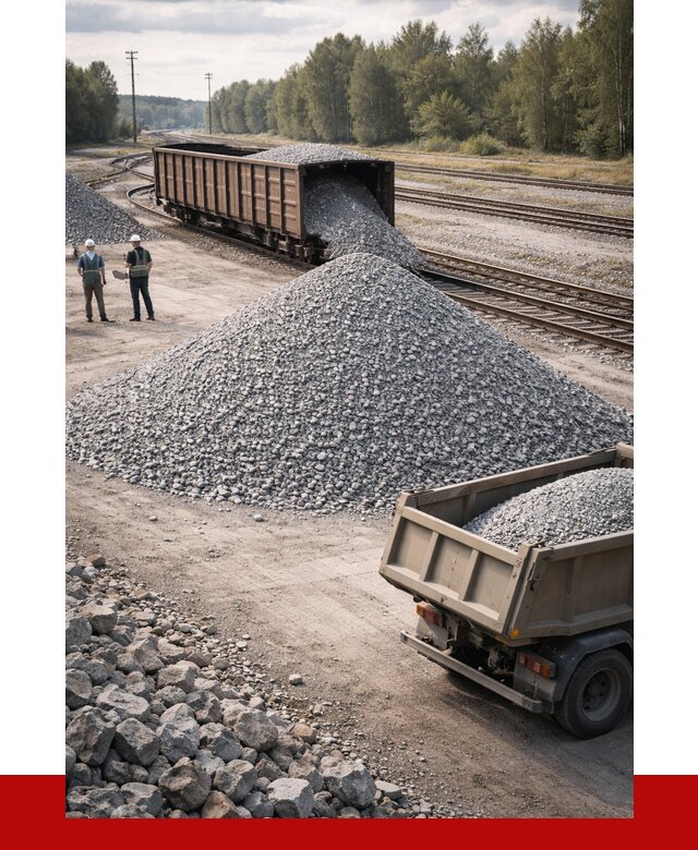 Железнодорожный щебень 20-60 в Сорочинске от 1756 р. | ПРОНЕРУДСрч