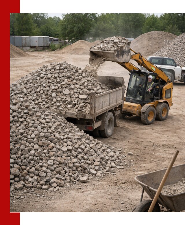 Доставка вторичного щебня в Сорочинске для строительных работ