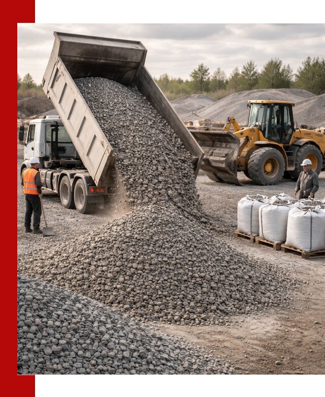 Бетонный щебень фракция 5–20 с доставкой в Сорочинске