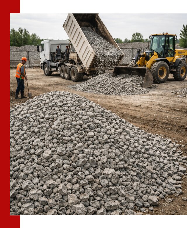 Доставка бетонного щебня фракции 40-70 в Сорочинске