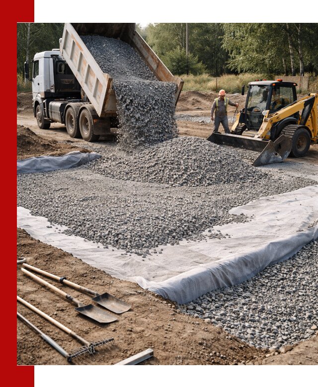 Щебень для фундамента с доставкой в Сорочинске