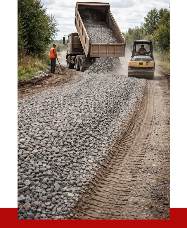 Щебень для отсыпки дороги в Сорочинске от 2789 р. ПРОНЕРУДСрч