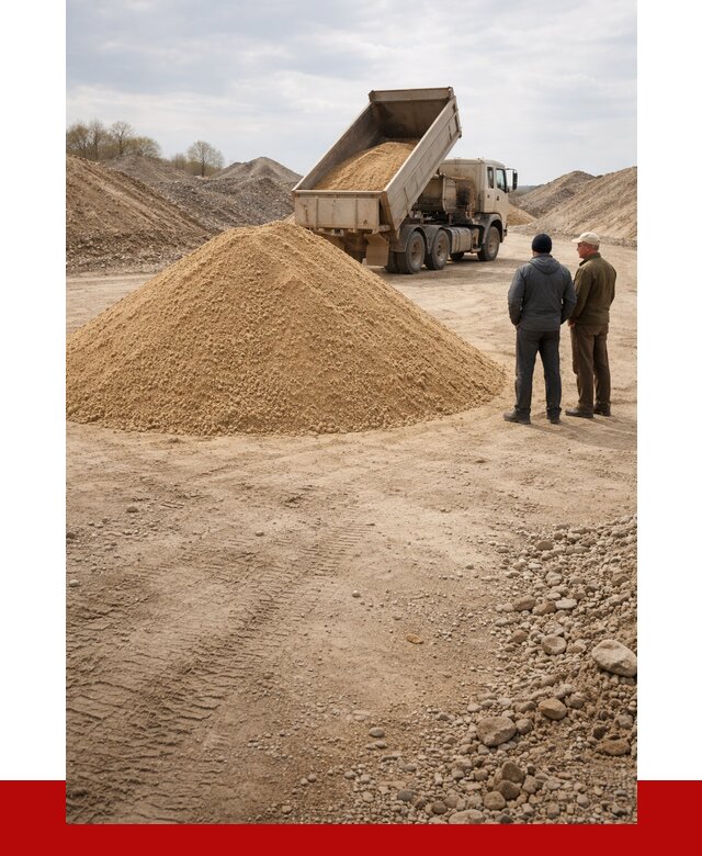 Карьерный песок крупнозернистый в Сорочинске от 8779 р | ПРОНЕРУДСрч