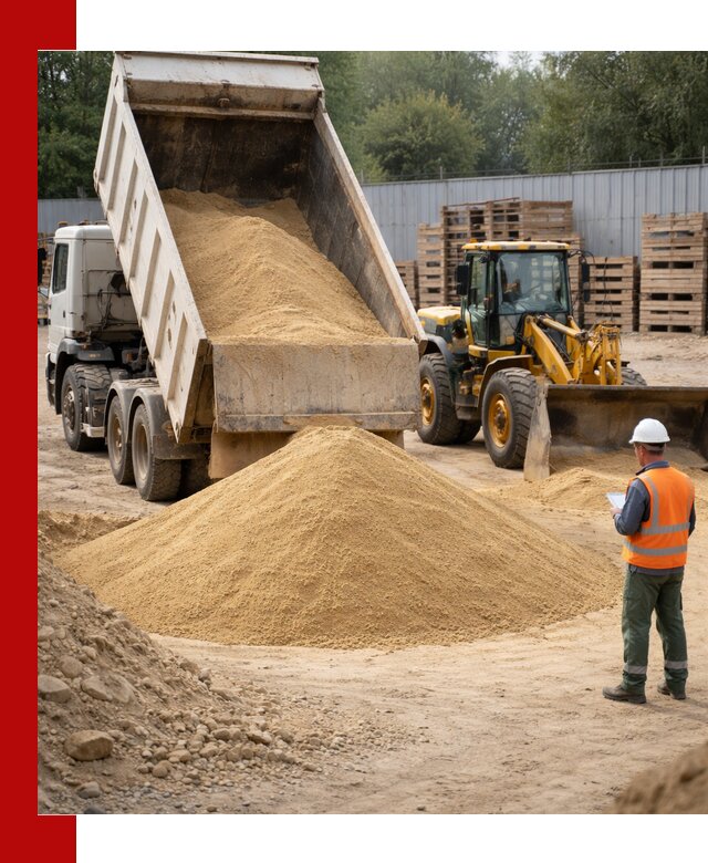 Доставка карьерного мелкозернистого песка в Сорочинске