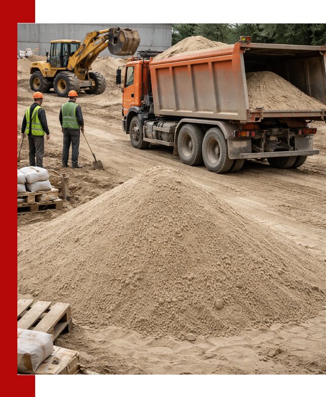 Доставка и продажа мытого речного песка в Сорочинске