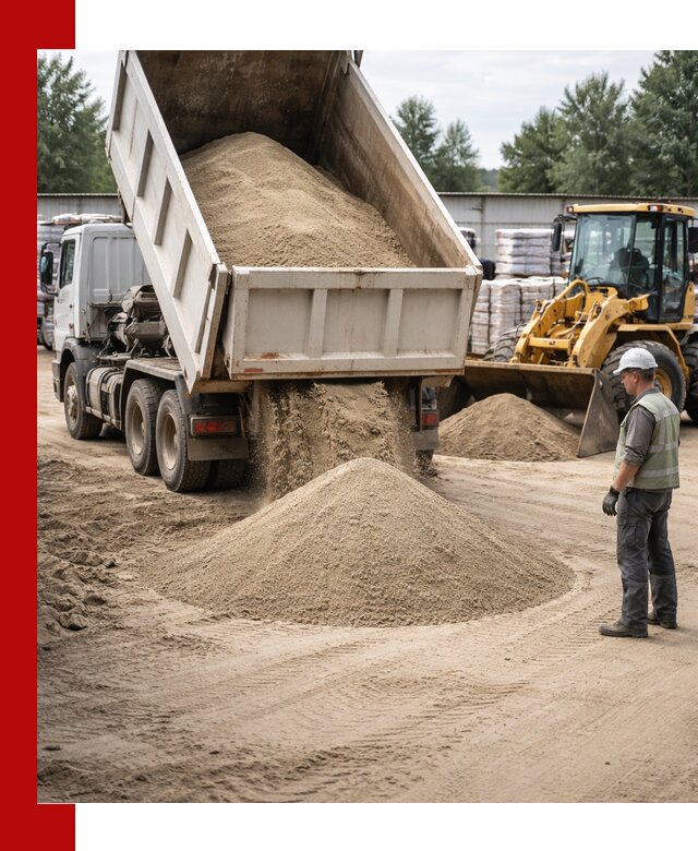 Поставка и доставка песка для бетона в Сорочинске