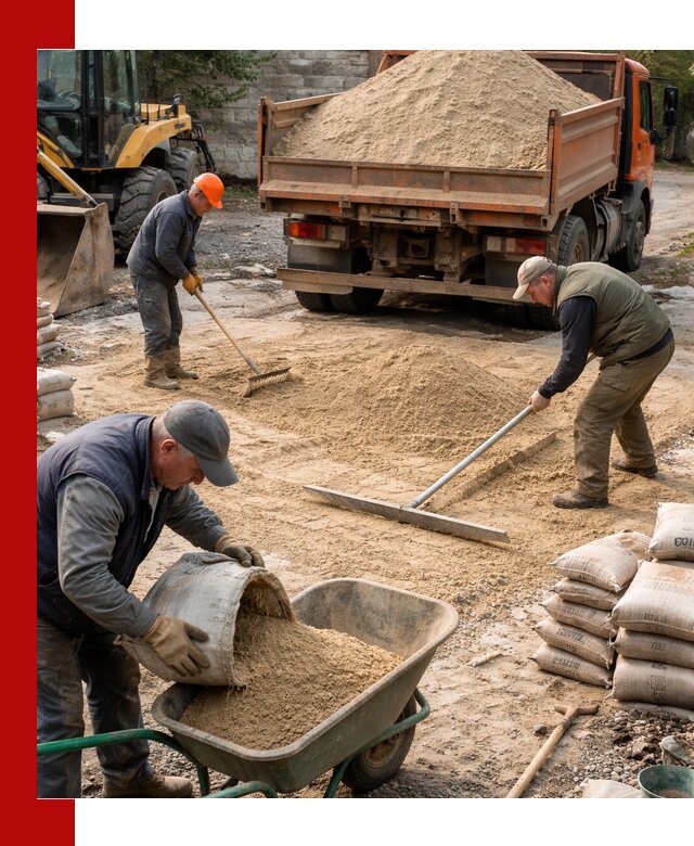 Поставка песка для стяжки в Сорочинске с быстрой доставкой