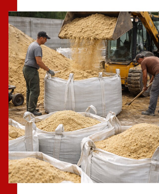 Поставка качественного песка для кладки в Сорочинске