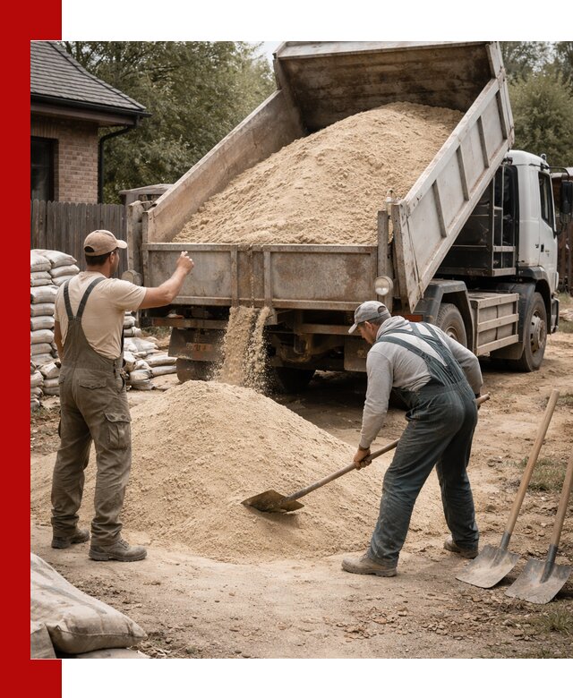 Песок для штукатурки с доставкой в Сорочинске качественный и чистый