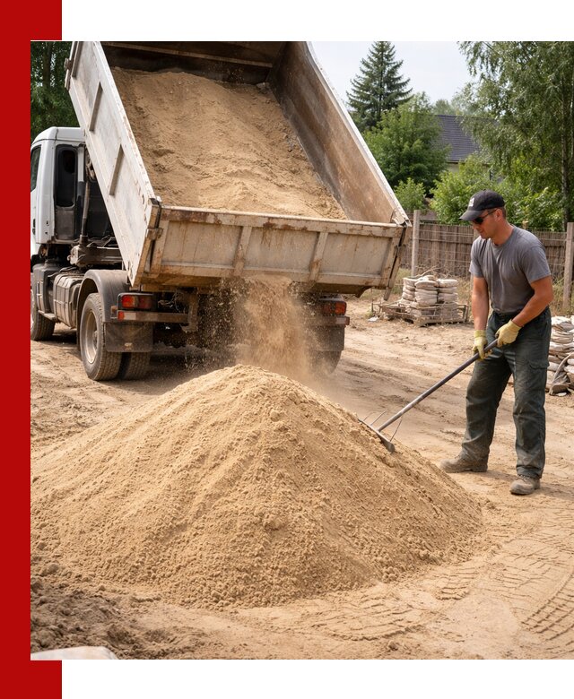 Доставка сухого песка самосвалами в Сорочинске