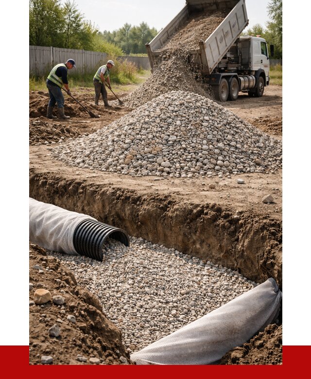 Гравий для дренажа в Сорочинске от 2272 р., доставка ПРОНЕРУДСрч