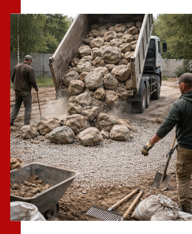 Доставка и укладка булыжника в Сорочинске