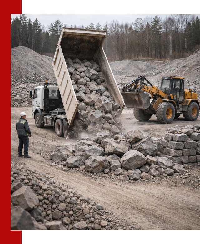 Доставка и продажа бутового гранитного камня в Сорочинске