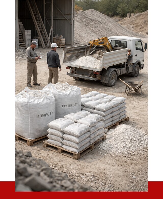 Известь строительная в Сорочинске с доставкой от 4338 р. | ПРОНЕРУДСрч