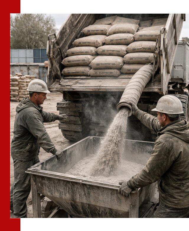 Доставка цемента М400 в Сорочинске оптом и в розницу