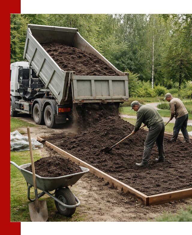 Доставка грунта для озеленения и благоустройства в Сорочинске