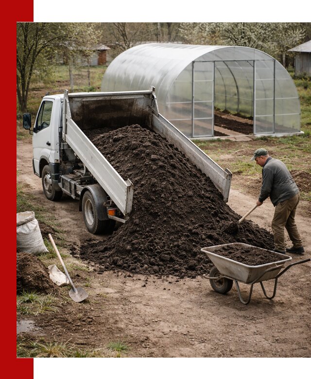 Чернозем для теплицы с доставкой в Сорочинске