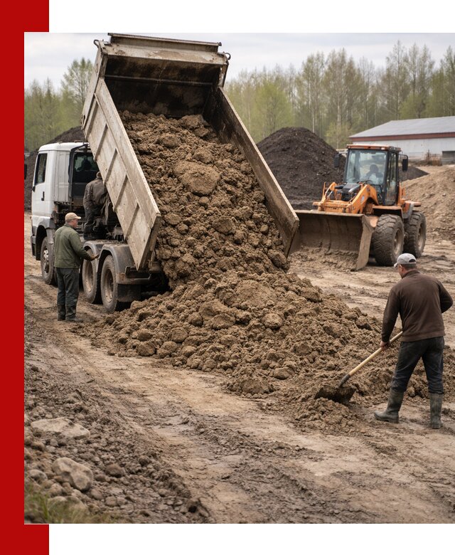 Доставка глин и суглинков в Сорочинске оптом и вкрай