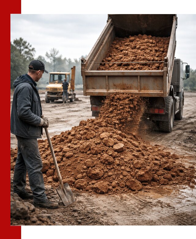 Глина для засыпки в Сорочинске с доставкой самосвалами