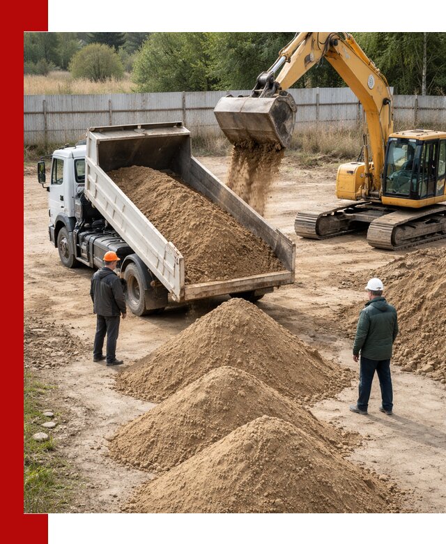 Доставка супеси вагонными и автопартиями в Сорочинске