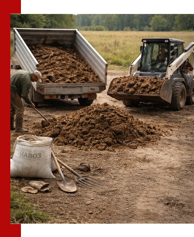 Доставка конского навоза в Сорочинске с разгрузкой и доставкой на объект