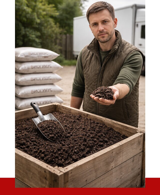 Купить биогумус в Сорочинске с доставкой от 8779 р. за куб | ПРОНЕРУДСрч