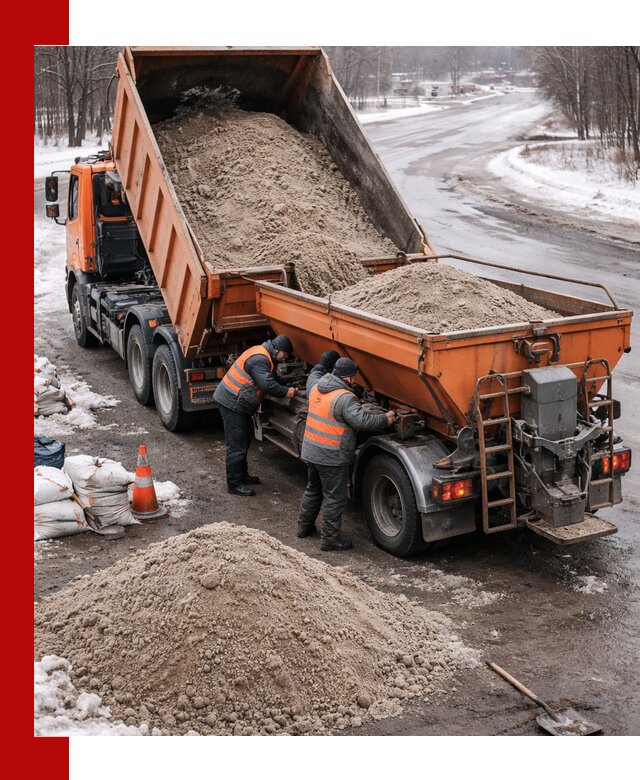 Поставка и вывоз пескосоля в Сорочинске оптом и в розницу