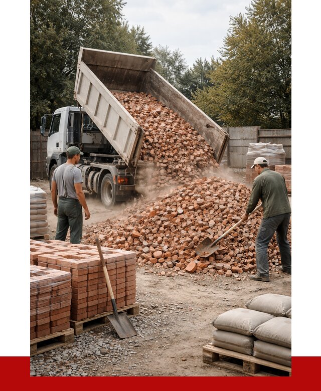Бой кирпича в Сорочинске с доставкой от 4338 руб/куб | ПРОНЕРУДСрч