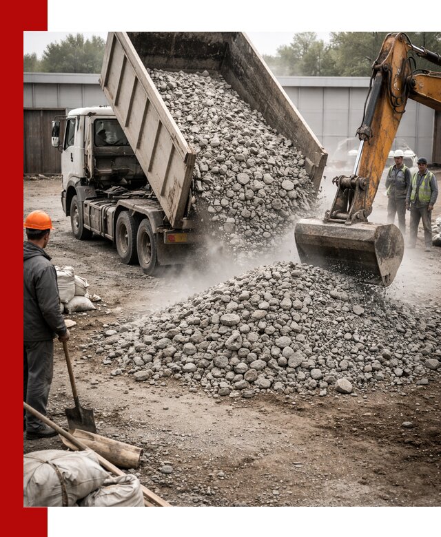Доставка дробленого бетона в Сорочинске оптом и в розницу