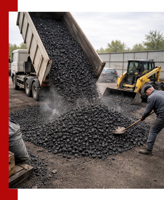 Доставка угля орех в Сорочинске оптом и в розницу