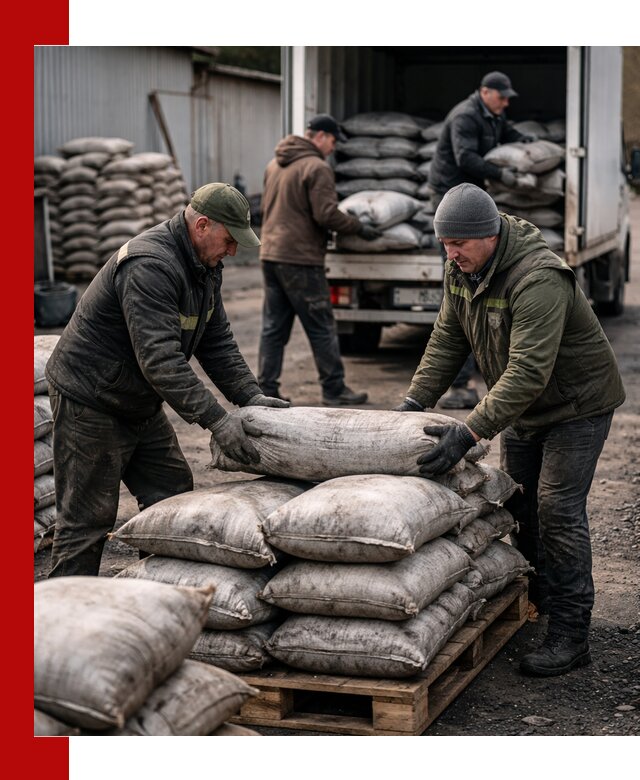 Доставка угля в мешках по выгодным ценам в Сорочинске