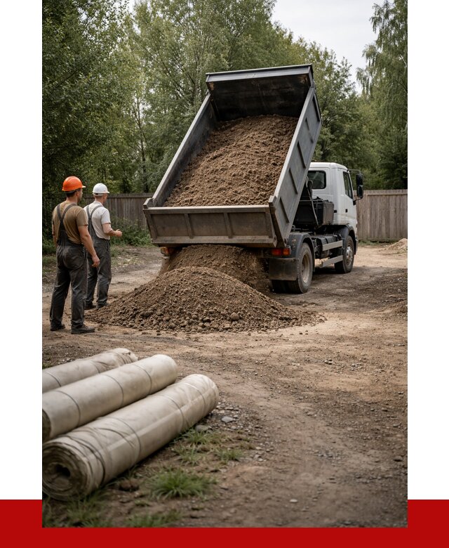 Доставка сыпучих материалов самосвалом в Сорочинск от 4338 р. | ПРОНЕРУДСрч