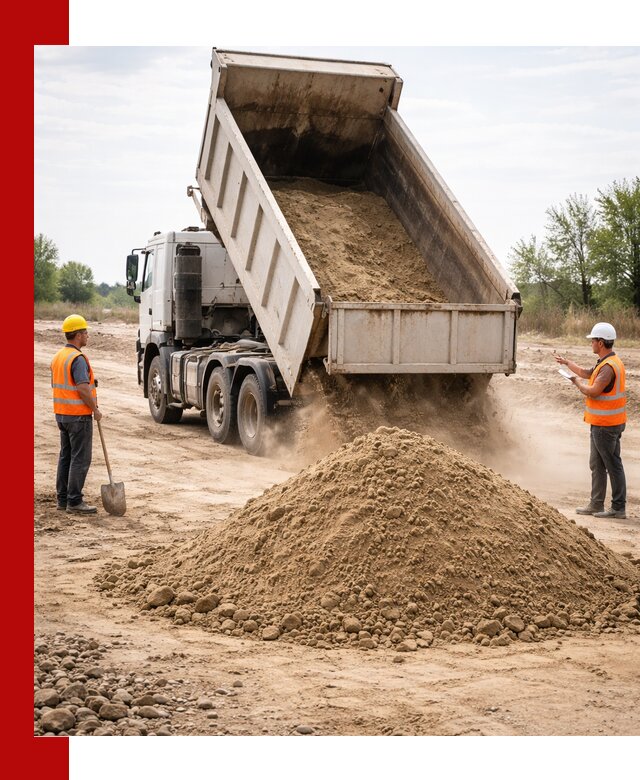 Доставка самосвалом 15 кубов в Сорочинске за город и по городу