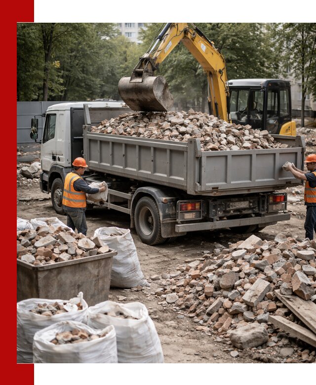 Вывоз строительного мусора в Сорочинске с самосвалами и контейнерами