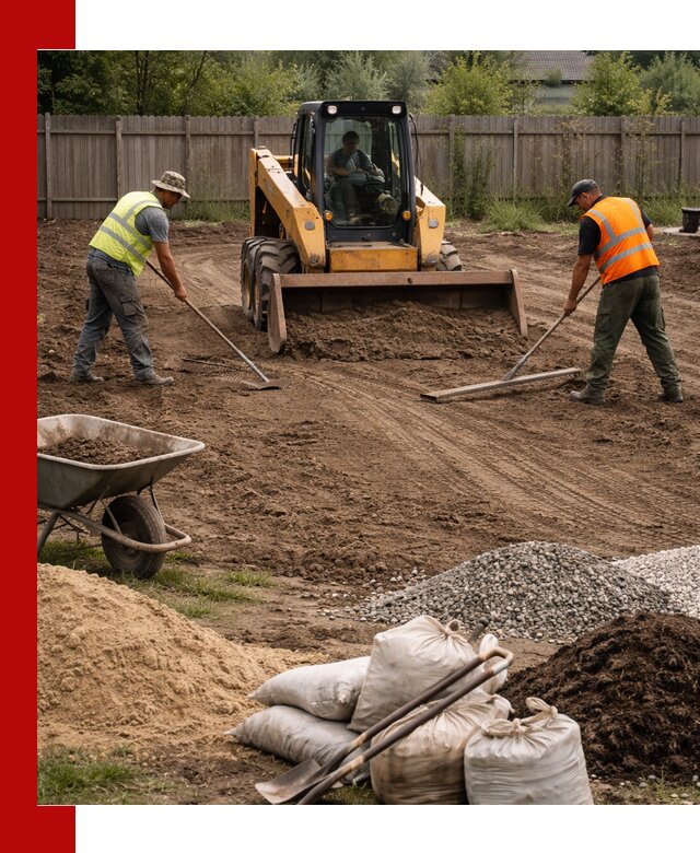 Выравнивание участка под строительство и благоустройство в Сорочинске