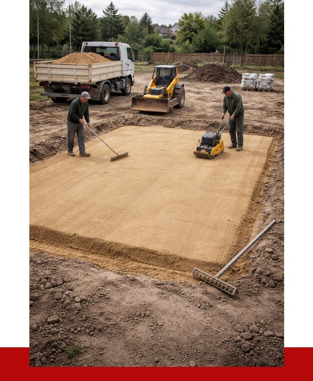 Устройство песчаной подушки в Сорочинске от 4648 р. ПРОНЕРУДСрч